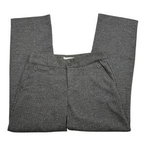 Christopher & Banks Gray Straight Leg Dress Pants Career Stretch Women’s 4
